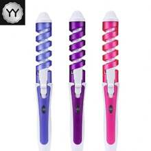 Peluquería de rollo eléctrico de barra de pelo enrollable antipander en espiral (envío aleatorio de color) - Multicolor - Ver 2