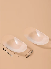 Elegant Invisible Shoulder Pads - Straight Shoulder Design, Anti-Slip, Self-Adhesive, Transparent Silicone