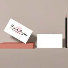 Paquete de 30 tarjetas de agradecimiento por apoyar mi pequeña empresa, tarjeta de agradecimiento, tarjeta de felicitación, cartulina de agradecimiento para vendedores, regalo para el día de San Valentín