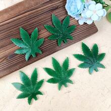 天然绿色东陵石石英水晶叶雕像石工艺品手工雕刻绿石枫叶疗愈灵气家居装饰礼品