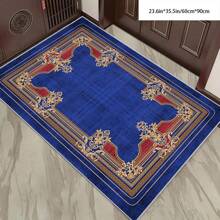 [Crystal Velvet, PVC Bottom, 5mm Thickness] 1pc Bohemian Style Carpet - Waterproof, Anti-Slip, Absorbent, Machine Washable, Soft & Comfortable Mat, Suitable For Kitchen, Living Room, Bedroom, Hallway, Bathroom, Laundry Room - Easy To Clean, Carpet, Home Decor Home Bathroom Decor Bath Rug Outdoor Rug Door Mat
