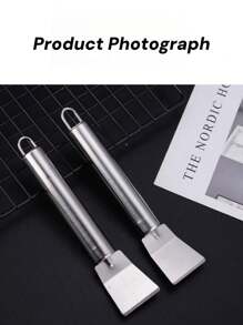 1-2 件不锈钢清洁刮刀 - 多用途金属刮刀工具，适用于厨房、浴室和家庭 - 无需电力，节省空间的设计 - 彩色 - 查看 8