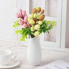 1 pièce Décoration d'arbre de Pâques avec des œufs colorés. Peinture d'œufs DIY, fleurs, plante, décorations de Pâques, mariage, fête, fournitures pour la maison, décoration de vase