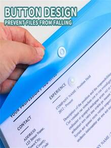 12 件 A4 大容量大容量文件袋，带 11 个装订环，现代 PP 材质，扩展按钮和标签袋，适用于学校、家庭、办公室、出勤、旅行 - 便携式设计、返校、学校用品