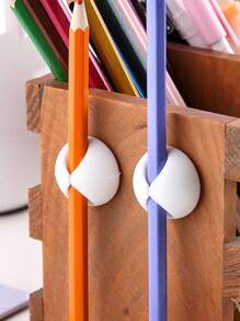1/10pcs Round Cable Organizer Data Cable Storage And Organization Desktop Organization Practical Simple Home Decoration Can Hang Keychain And Other Small Objects