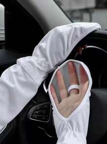 1 para letnich rękawów na ramię dla kobiet, ochrona UVA/UVB, oddychające, odprowadzające wilgoć, elastyczne rękawiczki chroniące przed słońcem, odpowiednie do jazdy samochodem i aktywności na świeżym powietrzu, jednolity kolor