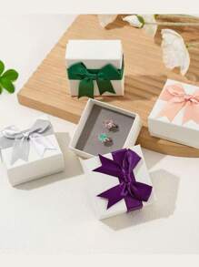 1 Pc Korean Style Gift Packaging With Bow-Knot & Chiffon Ribbons, Suitable For Valentine's Day Decor, Wedding Accessories DIY Birthday Decorations Party Decorations Gift Bags