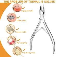 Coupe-ongles d'orteil professionnel en acier inoxydable - hypoallergénique, taille-ongles increvables et épais, outil de soins des pieds sans odeur