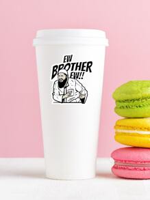 1pc Brother Eww! Meme Sticker, Vinyl Decal For Water Bottle, Laptop, Phone Case, Fun Sticker