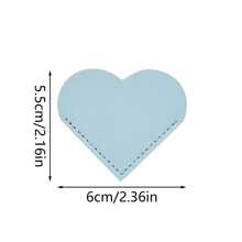 4/8pcs Creative Simple Leather Love Bookmark Portable Page Holder Heart-Shaped Bookmark Student Gift Corner, Random Color