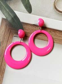 1 par de pendientes multicolor y pendientes versátiles de estilo retro europeo para fiestas de vacaciones