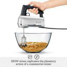 Breville The Handy Mix Scraper™ Mixer, BHM800DBL, Damson Blue - Silver - View 7