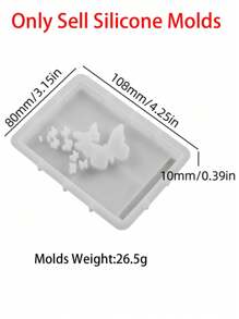 1 件礼品收纳盒硅胶模具、氛围灯蜡烛模具、镂空热气球蝴蝶结兔子爱心模具、手工环氧树脂石膏模具，适用于家居装饰、房间装饰、婚礼装饰 - mold - 查看 17