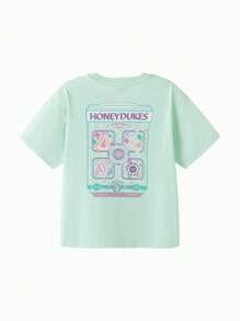 Balabala Girls' T-Shirt, 2025 Summer Quick-Dry Top - Green Tone - View 5