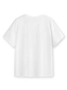 Multiple Sclerosis Shirt, Orange Ribbon Shirt, MS Warrior Tee, MS Awareness, Uni Short Sve Crewneck Tee Uni Short Sve Tee - White - View 3