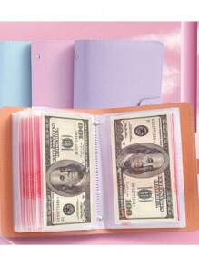 100 件信封节省挑战活页夹，省钱活页夹，多功能活页收纳整理器便携式袋