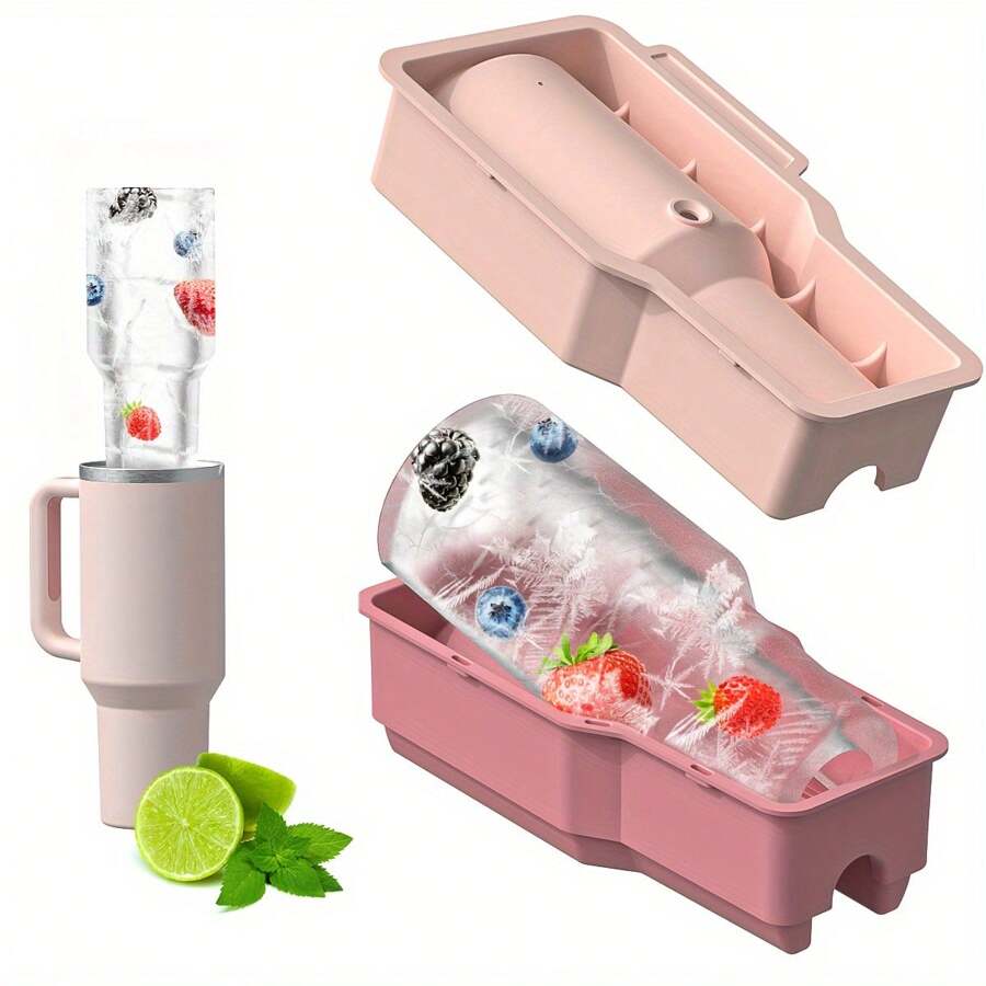 Moldes de silicona para hielo de 20, 30 y 40 oz para el verano, bandeja para cubitos de hielo, taza para bebidas heladas, fabricante redondo