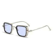 A Pair Of Retro Fashion Glasses, Thick-Edge Fashion Metal Square Frame Fashion Glasses, Outdoor Fashion Glasses, Ideal For Street Photography