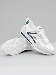 BHZPE 新款夏季男士透气韩版运动鞋，网面休闲鞋，学生轻便跑步鞋，韩版百搭平底网面鞋 - 藍色 - 查看 5