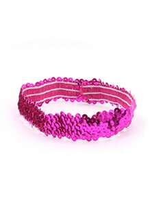 1 szt. Ozdoba do włosów na festiwal muzyczny, karnawałowy fiolet, złoto, zieleń, zieleń, biel, gumki sportowe, błyszczące cekiny, akcesoria do włosów, opaski na głowę, konkursy, występy, tańce, elastyczne opaski na głowę, opaska turban, opaska na pot, jesienno-zimowa opaska na włosy na wakacje, elegancka chusta damska, bandana, miękka opaska na głowę