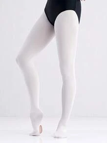 4双女童天鹅绒舞蹈紧身裤，轻薄弹力面料，适合春夏穿着，芭蕾舞练习袜 - 彩色 - 查看 6