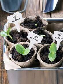 100 piezas de etiquetas de plantas en forma de T blancas, marcadores de plantas resistentes al agua para el jardín exterior, etiquetas de plantas reutilizables adecuadas para viveristas y propietarios de viviendas para etiquetar plantas en macetas y jardineras