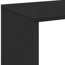 Étagère séparatrice de pièces noire 69,5x29x103,5 cm