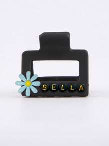 1pc Custom Hair Claw 5cm Clip Custom Letter Clip Fashionable And Cute Daisy Hair Clip, Back Of The Head Plate Hair Clip Hair Claw Suitable For Valentine's Day Gifts, Anniversary Gifts, Party Gifts, Mother's Day Gifts, Gifts For Best Friends