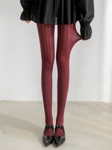 1 szt. Damskie rajstopy Sheer Tights z wycięciem w kształcie serca, wygodne, wyszczuplające, elastyczne, obcisłe legginsy