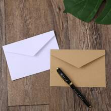 50 Pack White Envelopes, Envelopes, Card Envelopes, White Paper Envelopes, Invitation Envelopes, Postcard Envelopes - Multicolor - View 1