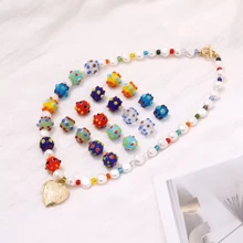 10mm Large Murano Multi-Color Pumpkin Spot Lampwork Glass Loose Spacer Beads For Jewelry Making Diy Bracelet Earring Accessories - Beads - View 3