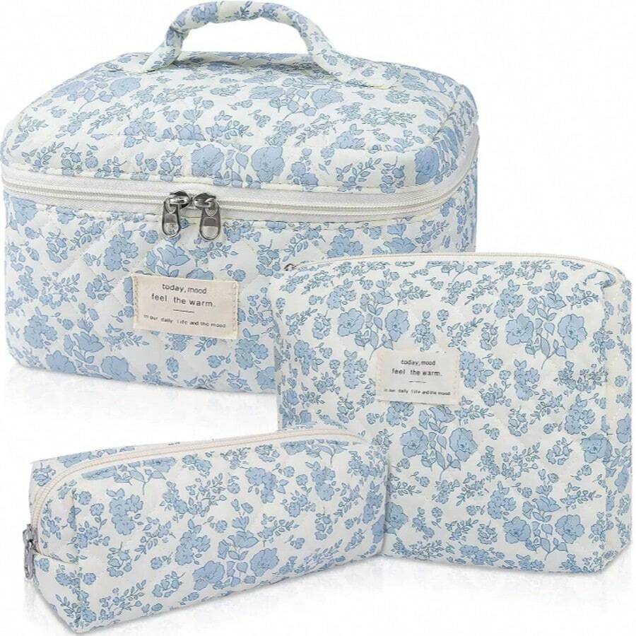 Quilted Ditsy Floral Cosmetic Bag, Large Capacity Portable Hand Bag, Cute Retro Countryside Style Clutch, Portable Travel Toiletry Organizer Makeup Bag, Room Decor, Bags, Makeup Bag, Vanity, Travel, Make Up Bag, Travel Essentials, Organizer, Storage, Travel Essential, Makeup Organizer, Makeup Bags, Toiletry Bag, Desk Organiser, Cosmetic Bag, Makeup Pouch, Make Up Organizer, Vanity Accessories, Make Up Pouch, Makeup Bags,Cosmetic Bag,Makeup Organiser,Travel,Makeup Pouch,Bag,Vanity,Make Up Pouch,Travel Essentials,Pouch Bag,Travel Essential,Vanity Accessories,Small Makeup Bag,Makeup Pouch,Cosmetic Bag,Travel Essential,Large Capacity,Large Makeup Bag