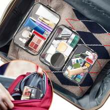 3pcs/Cleaning Travel Toiletries And Makeup Storage Bag For Ladies Toiletries And Toiletries And Waterproof Zipper Transparent Design Can Quickly Find Items Suitable For Women Air Travel And Home Makeup Storage Ladies' Gift Mother's Day Gift Travel Essentials Holiday Essentials