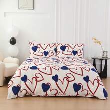 Farfallarossa Conjunto de cama luxuoso e respirável inclui 1 capa de edredom durável, 1 lençol com elástico macio e 1/2 fronha - microfibra ultramacia com resistência a rugas, hipoalergênico e fácil de cuidar