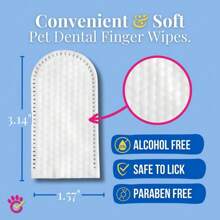 Dr. Paws Choice: Pet Care Finger Wipes For Dental, Ear, And Eye Hygiene.