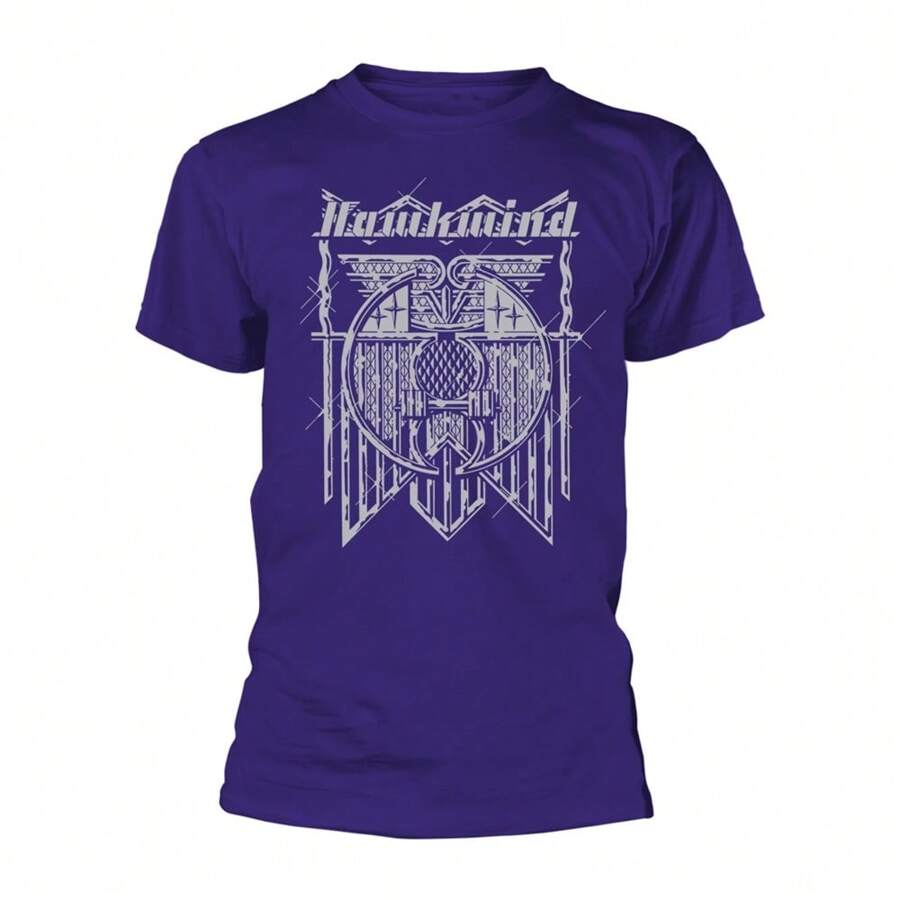 Hawkwind  | Official Band T-Shirt | Doremi Silver (Purple) - 48-Hour Fast Shipping!  - Purple - View 1