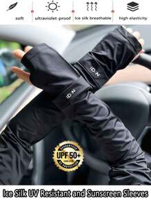 1 par de mangas de protección solar y enfriamiento para hombres - Protección UV, tela transpirable y que absorbe la humedad para el verano de los hombres, diseño ergonómico para golf, ciclismo, correr, pesca, conducir - 4 colores (negro/gris/blanco/azul marino), accesorios deportivos, equipo de sombra para actividades al aire libre, material que absorbe la humedad, tela con protección UV, regalos para hombres