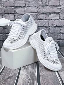 Zapatos casuales, cómodos y transpirables para hombre, adecuados para vacaciones, viajes, uso diario. Zapatos de ocio con cordones y estilo bajo, aptos también para parejas.