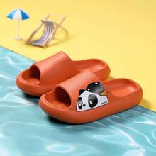 Soft & Comfortable EVA Cartoon Children's Foam Slippers, Summer - Orange - View 1