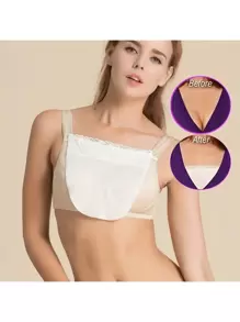 4pcs Detachable Lace Breast Cover For Women - Comfortable And Stylish Chest Cover For Clothing Accessories For Dress For Christmas Decor - Multicolor - View 2