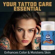 Crema para el cuidado posterior de tatuajes de rosa, cuidado mejorado del color del tatuaje, agente humectante, reparador y aclarador para tatuajes nuevos y antiguos para evitar el desvanecimiento. Utilizado para realzar el color, crema vegana, sin aceite, de rápida absorción, no grasosa