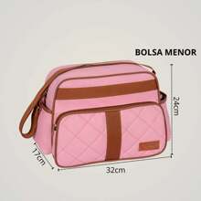Luxury 2-Piece Maternity Bag Kit For Baby Girl And Boy - 淺粉色 - 查看 7