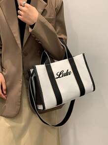 Embroidered Fashion Canvas Large Capacity Handbag Personalized Custom Women's Commuting Shoulder Crossbody Bag,Portable,Multifunction,Versatile,Large Capacity,Lightweight,Functional,Practical,All-Purpose,Colorful,Cute,Adorable,Kawaii,Y2K,Vacay Vibes/Vacation,Leisure,Commuting,Business Casual,Custom,Personalized,Unique,Customized,Travel Bag,Tote Bag Large,Girlfriend,Boyfriend,Family,Friends,For Outdoors/Outings/Travel/Hiking/Stadium/Sports/Climbing,For Business/Commute/Work/Office,Beach Bag