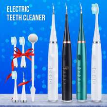 Hailicare 6-In-1 Electric Toothbrush, 5 Intensity Levels, Powerful Battery Life, Strong Cleaning Ability To Protect Oral Health, Essential For Home Use - Green - View 6