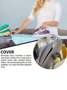 Shoe Cover Iron Plate Cover Iron Heat Protector Iron Based Electric Iron Protector Cloth Apartment Essentials College Dormitory Essentials Home Essentials Iron Plate Cover Protect Your Iron Back To School Supplies For Home Travel Accessories