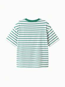 Balabala 2-25pcs Children's Short Sleeve Quick-Dry T-Shirt, Summer - White Green Tone - View 6