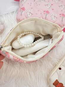 卡通绗缝钱包 小物件手拿包 收纳包 女孩化妆包 花包 钱包 零钱包 钱包 迷你钱包 零钱包 - 彩色 - 查看 5