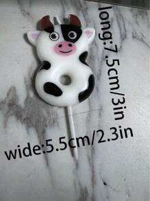 Cute Cow Numeral Candles, Suitable For Birthday Cake Decoration, Anniversary Decoration For Photography Gifts Graduation,Wedding
