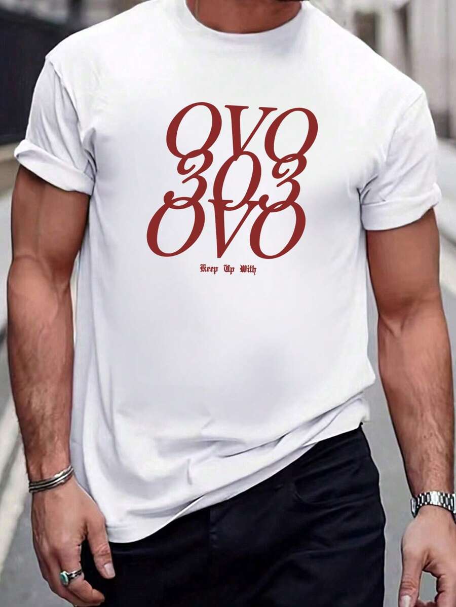 Camiseta para hombre, camiseta gráfica clásica, camisetas suaves y cómodas para hombre, logotipo de escritura - Blanco - Ver 1