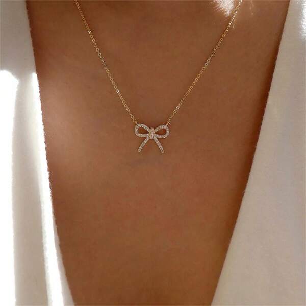 Elegant Butterfly Pendant Necklace, Suitable For Women, Shiny Minimalist Fashion Jewelry, Daily Accessories, Perfect Gift For Valentine's Day, Holidays, Birthday,Mom,Mother,Mother's Day,Gift